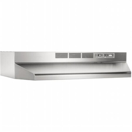 Broan-Nutone Broan 412404 24 in. Non-Ducted Range Hood - Stainless Steel 412404